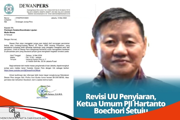 Ketua Umum PJI Menyetujui Revisi UU&nbsp;Penyiaran