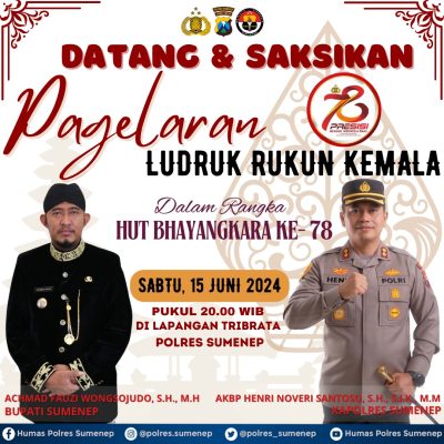 Datang dan Saksikanlah Pagelaran Ludruk Rukun Kemala Dalam Rangka HUT Bhayangkara&nbsp;ke-78