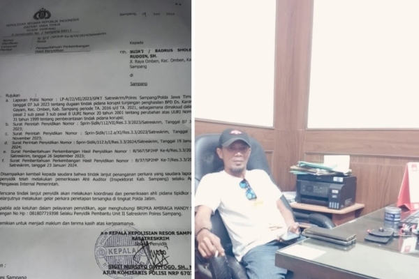 Polres Sampang Lelet Menangani Kasus Dugaan Penggelapan Honor&nbsp;BPD