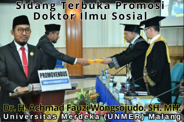 Bupati Sumenep Raih Gelar Doktor Ilmu Sosial Di Universitas&nbsp;Malang