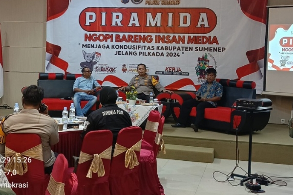 Polres Sumenep Gelar PIRAMIDA Bersama Insan Media, Jaga Kondusifitas Pilkada&nbsp;2024