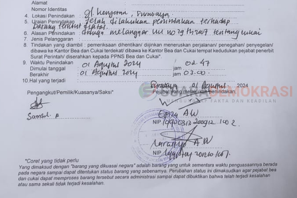 Integritas Bea Cukai Diragukan Dengan Adanya Dugaan Permintaan Tebusan&nbsp;Uang